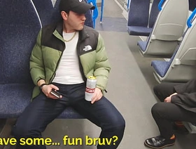 risky anonymous bareback fuck on a night train out of London
