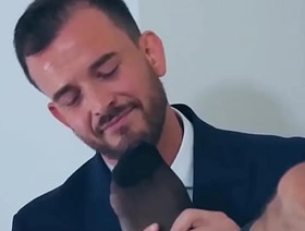The pulsating cock of kinky businessman Marco Napoli is deeplythroated