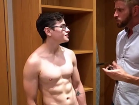 FamilyDaddy - Cute Latino Twink Stepson Family Fucked By Stepdad After Catching Him In His Safe - Johnny Ford, Alex Gonzalez