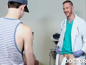 Weird Doctor's Huge Dangling Cock Excites Twink Patient