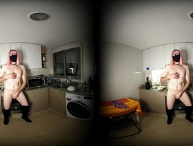 Kitchen striptease [3D VR180]