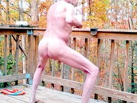 Busy-Bottom Nude Dance Outdoors, wiggling my Bare Little Ass just for you