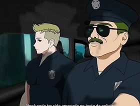 ( Gay ) Coroa Tenente da Policia gosta de sentar na rola dos novatos - Gay Bara Yaoi