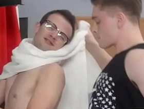 Bully Dominated nerd ass in the locker room @BoyBully