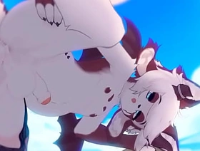 Furry Femboy Gets Knotted Yiff (With Sound)
