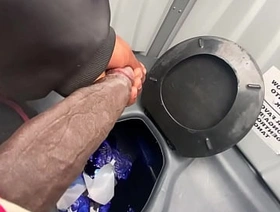 Jerking Off In a Portal Potty