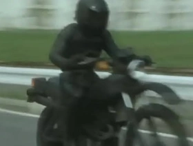 biker in leather