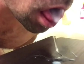 Lots of cum in my mouth, should I swallow it?