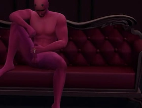 Demon masturbates and enjoy himself - 3D Hentai