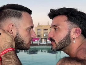 Sweat sulfurous fuck between hairy guys
