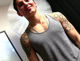 Tattooed Straight Guy Martin Wanks