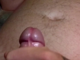 Stroking a big meaty cock