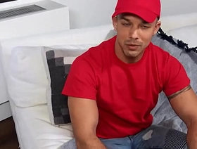 REALITY DUDES - Pizza Guy Nic Sahara Is Low On Cash So I Offered Him A Good Tip If He Lets Me Fuck His Ass