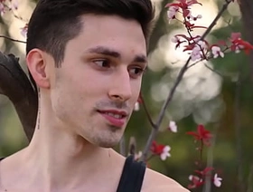 Jayden Marcos discovers a large dick top in the woods in the person of Kane Fox