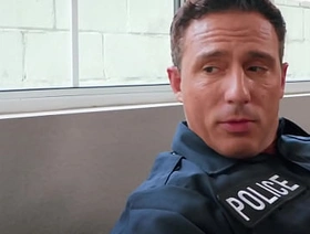 Cop stepdad fucked him bareback