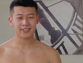 Asian baseball player fucked bareback