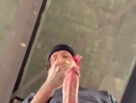 CUM under the bridge on a rainy day