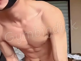 Gymbigdick fucking guy boy handsome muscle big ass cumshot