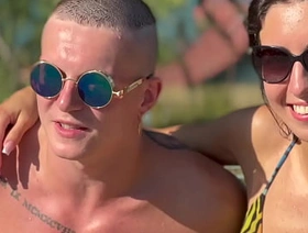 Bi threesome - a married couple agreed to a juicy fuck with a dicky stranger - 3.90