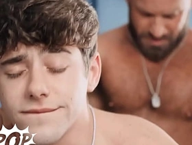 Bruce Jones Makes Sure Joey Mills Cum First Before He Pulls Out His Big Dick And Squirts Cum On His Belly - TWINKPOP