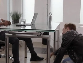 I hope my boss raises my salary after sucking his cock under the table